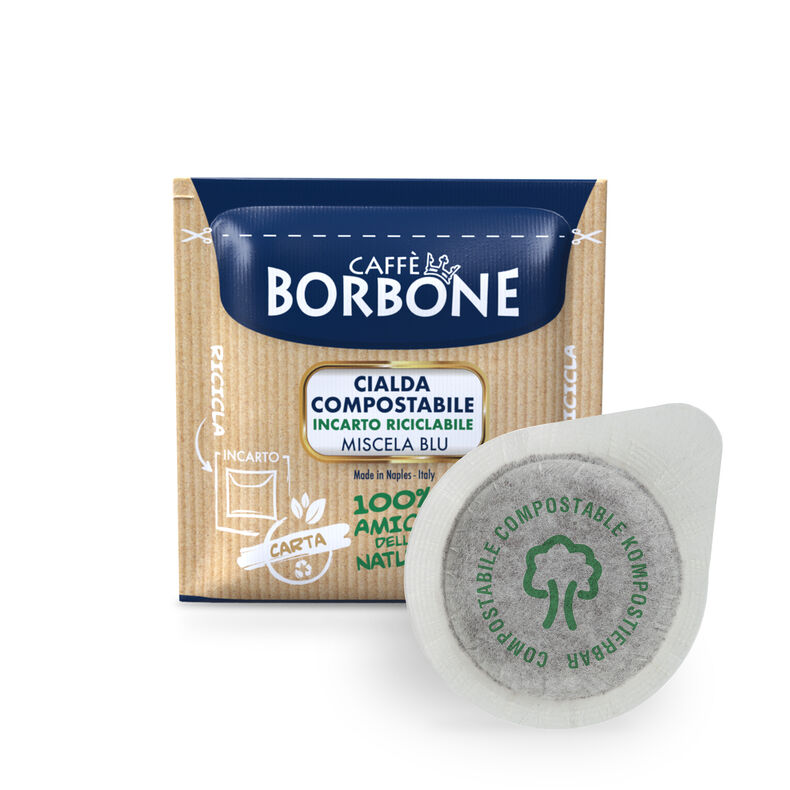 Caffè Borbone Blu espresso - ESE Koffiepads - 50 stuks - 100% biologisch afbreekbaar