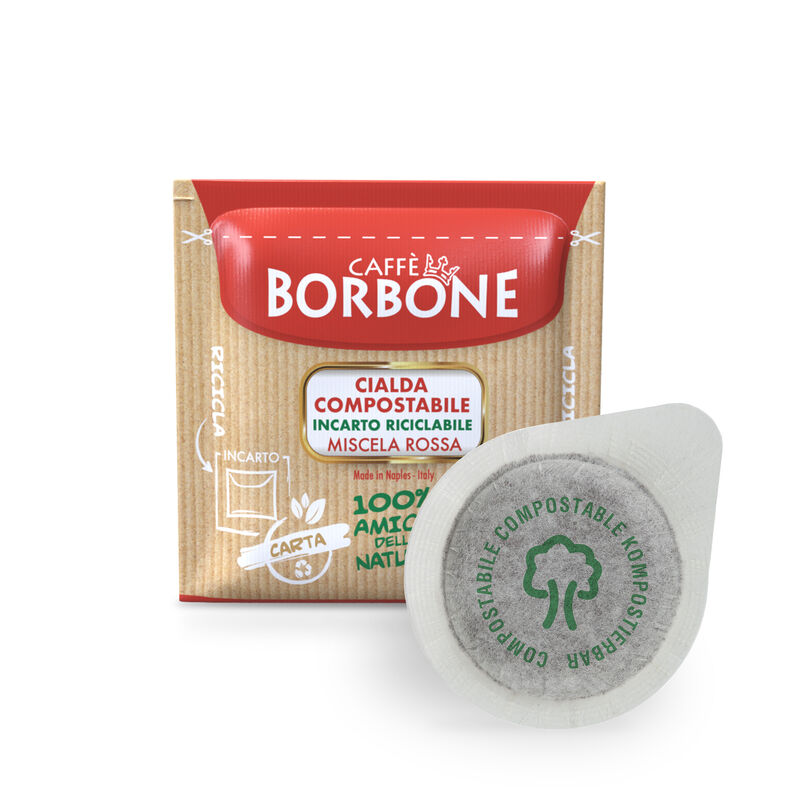 Caffè Borbone Rossa - ESE Koffiepads - 50 stuks - Composteerbaar / 100% biologisch afbreekbaar
