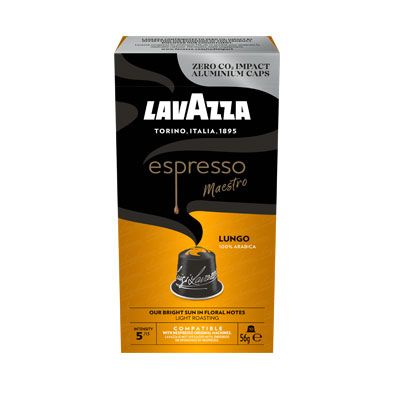 Lavazza Espresso MAESTRO LUNGO 100% arabica capsules voor nespresso (10st)