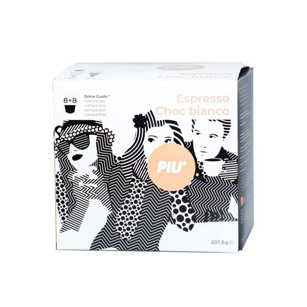 Piu Dolce Gusto capsules ESPRESSO CHOC BIANCO (2x8 stuks)