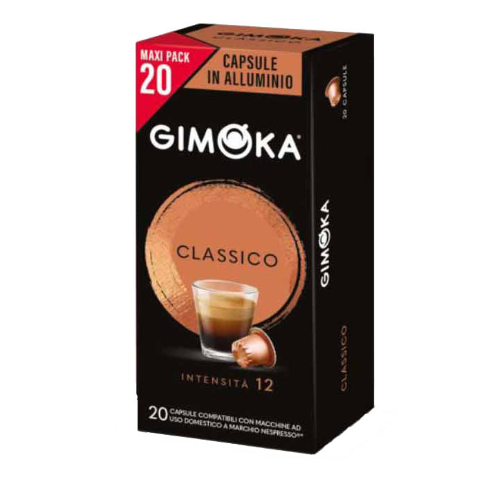 Gimoka CLASSICO aluminium capsules voor Nespresso (20st)