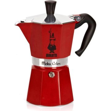 Bialetti Percolator Moka Express Rood 6 tassen