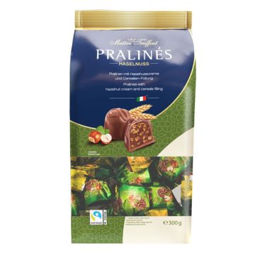 Pralinees melkchocolade hazelnoot & granen