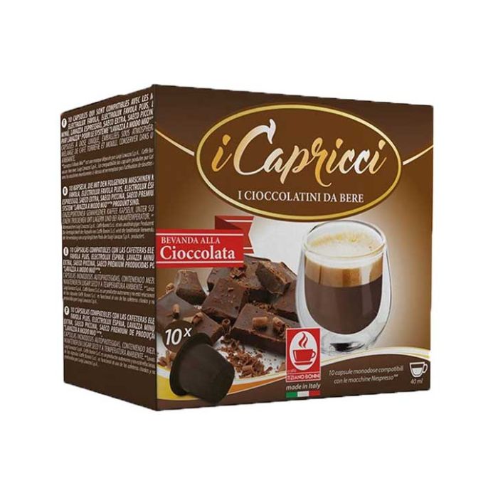 Onderbreking golf Pastoor Caffè Bonini chocolade capsules voor nespresso (10st ) online kopen? |  DeKoffieboon.nl