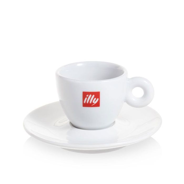 Museum Berekening Kent Illy dubbele espresso tas en ondertas (120ml) online kopen? |  DeKoffieboon.nl