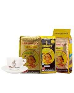 Passalacqua koffiebonen 3kg + 1 cappuccino tas GRATIS