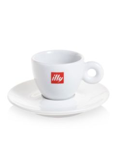 Illy dubbele espresso tas en ondertas (120ml)