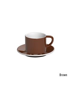 Loveramics bond cappuccino tas en ondertas (150ml) bruin