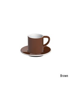 Loveramics bond espresso tasse et soucoupe  (80ml) brun
