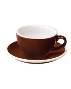 Loveramics egg cappuccino tas en ondertas (200ml) bruin