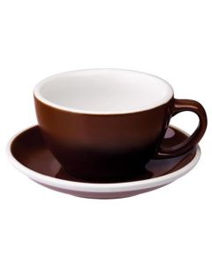 Loveramics egg café latte tas en ondertas (300ml) Bruin