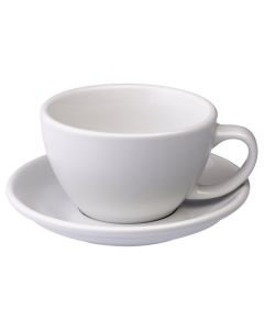Loveramics egg café latte tas en ondertas (300ml) wit