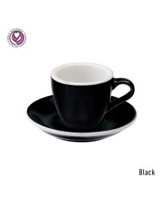 Loveramics egg espresso tas en ondertas (80ml) black