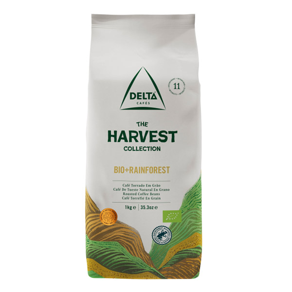 Delta koffiebonen Harvest Collection BIO + Rainforest (1kg)