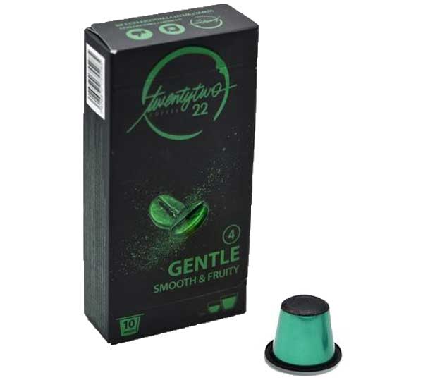 Twenty Two Coffee Gentle capsules voor nespresso (10st) - HOUDBAARHEID 06/2022