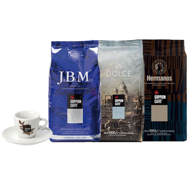 Goppion koffiebonen 3kg + 1 espresso tas GRATIS