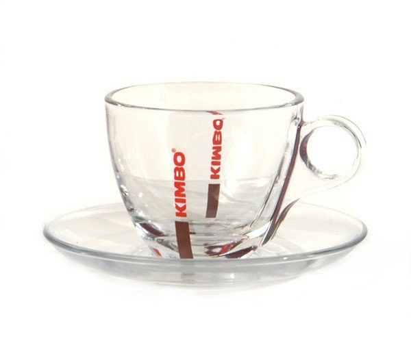 Kimbo cappuccino glas en ondertas (6 setjes) afbeelding