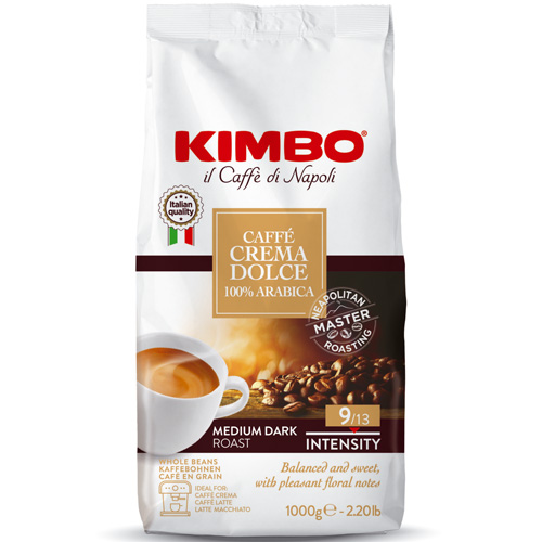 Kimbo koffiebonen CAFFE CREMA DOLCE 100% (1kg) afbeelding