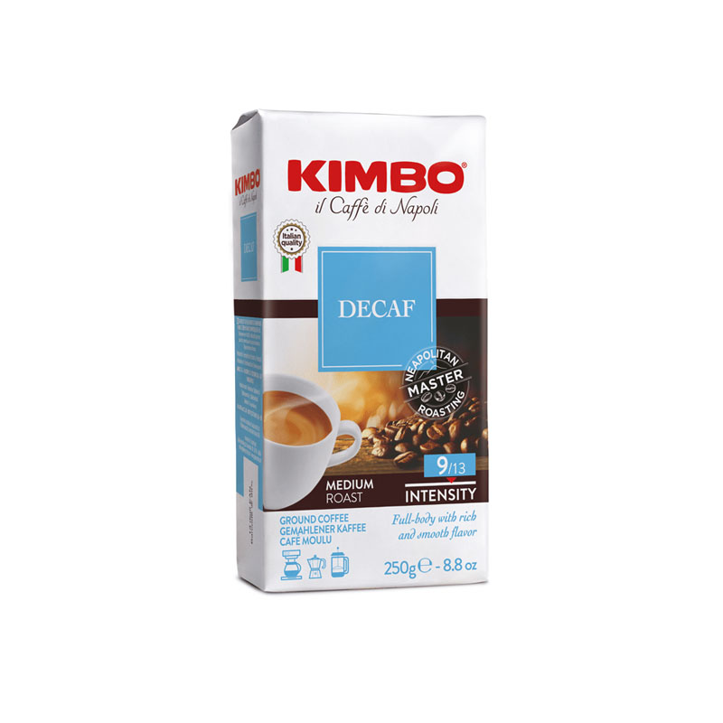 Kimbo decaffeïnato (250gr gemalen koffie) afbeelding