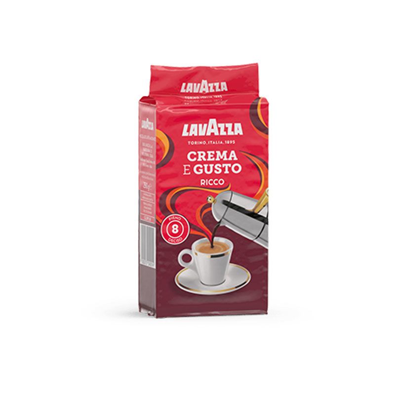 Lavazza Crema e Gusto RICCO (250gr gemalen koffie) - THT 10-2022