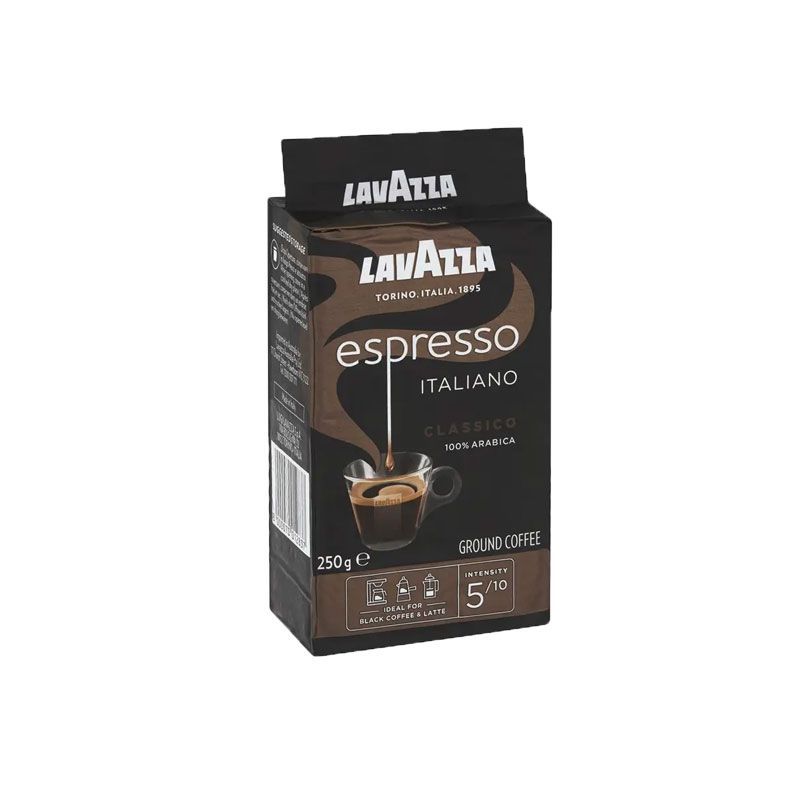 Lavazza koffie espresso Italiano Classico (250gr gemalen koffie)