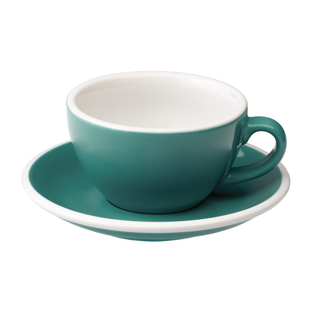 Loveramics egg cappuccino tas en ondertas (200ml) teal