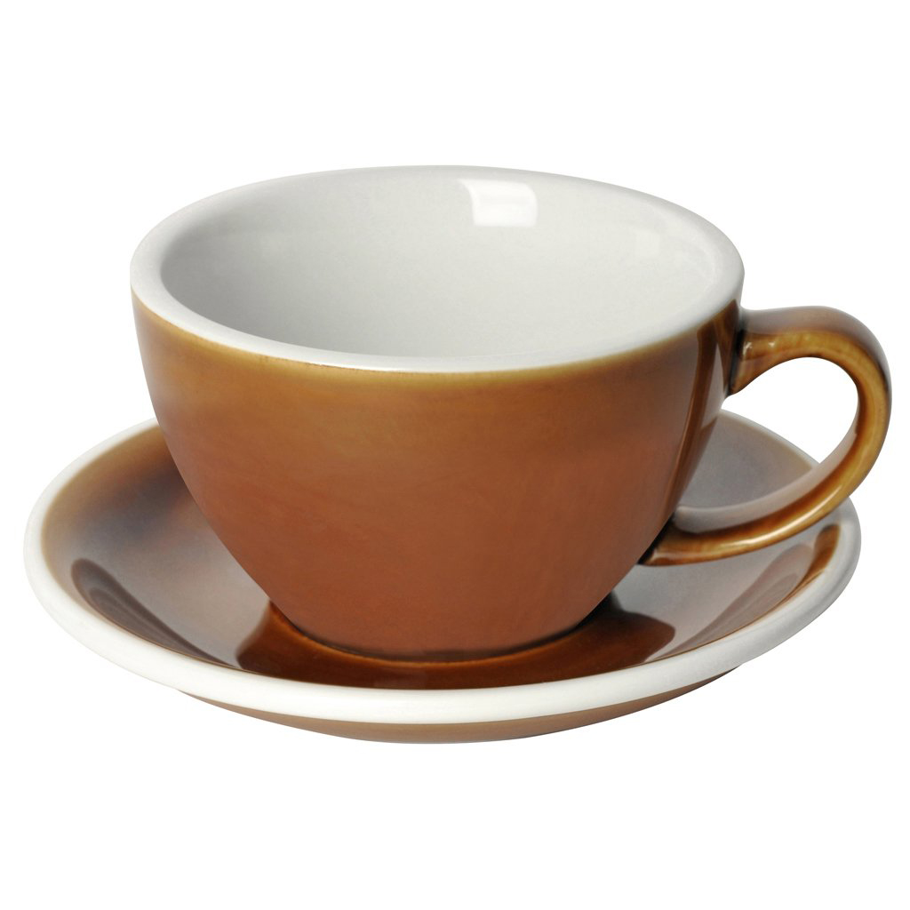 Loveramics egg café latte tas en ondertas (300ml) caramel afbeelding 1