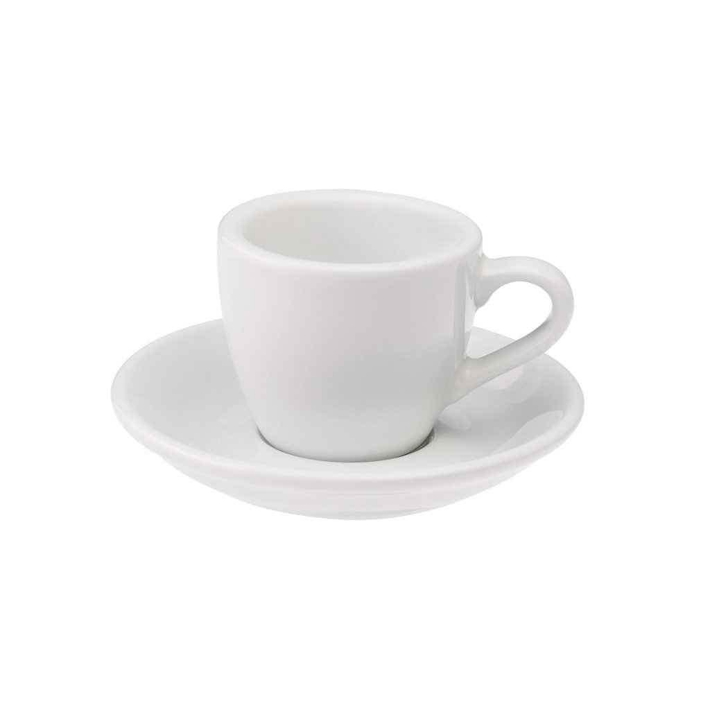 Loveramics egg espresso tas en ondertas (80ml) wit