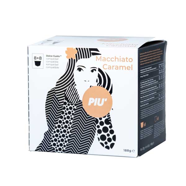 Piu Dolce Gusto capsules MACHIATO CARAMEL (2x8stuks) - THT 11/2022