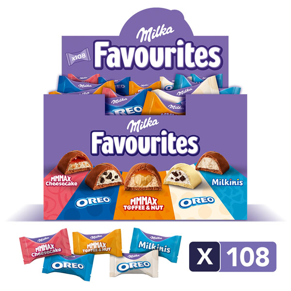 Milka FAVOURITES Mix (108stuks)