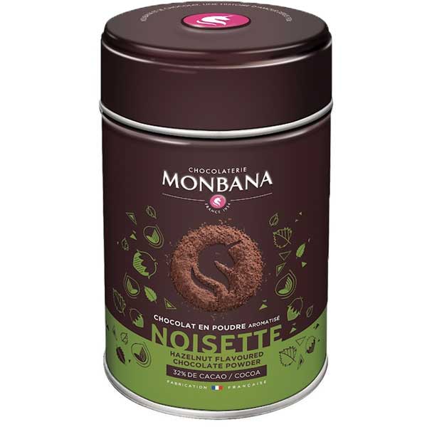 Monbana chocoladedrank hazelnoot (250gr)