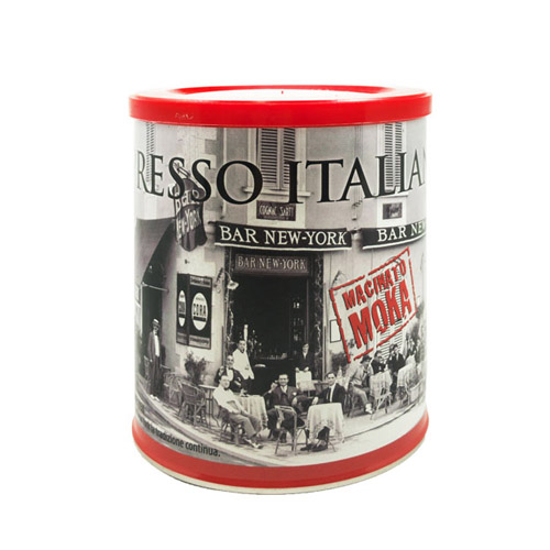 Caffè NEW YORK Macinato MOKA Tin (250gr gemalen koffie)