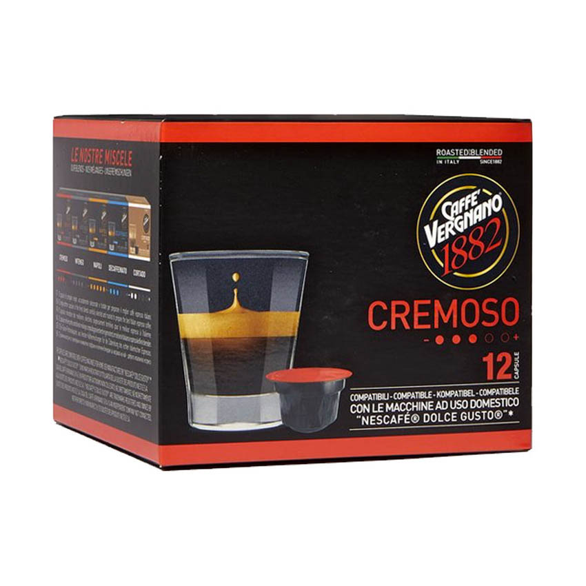 Caffè Vergnano Atlantis CREMOSO capsules compatibel Nescafé DOLCE GUSTO apparaten (12 st) afbeelding