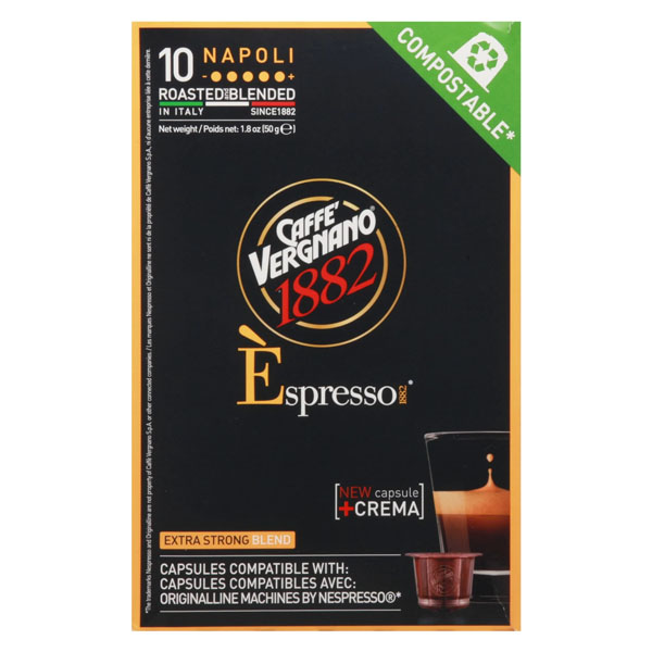 Caffe Vergnano NAPOLI capsules voor nespresso (10st )