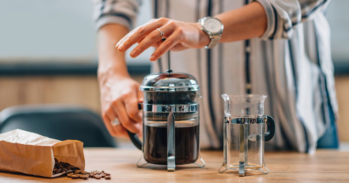 Frensch press koffie maken